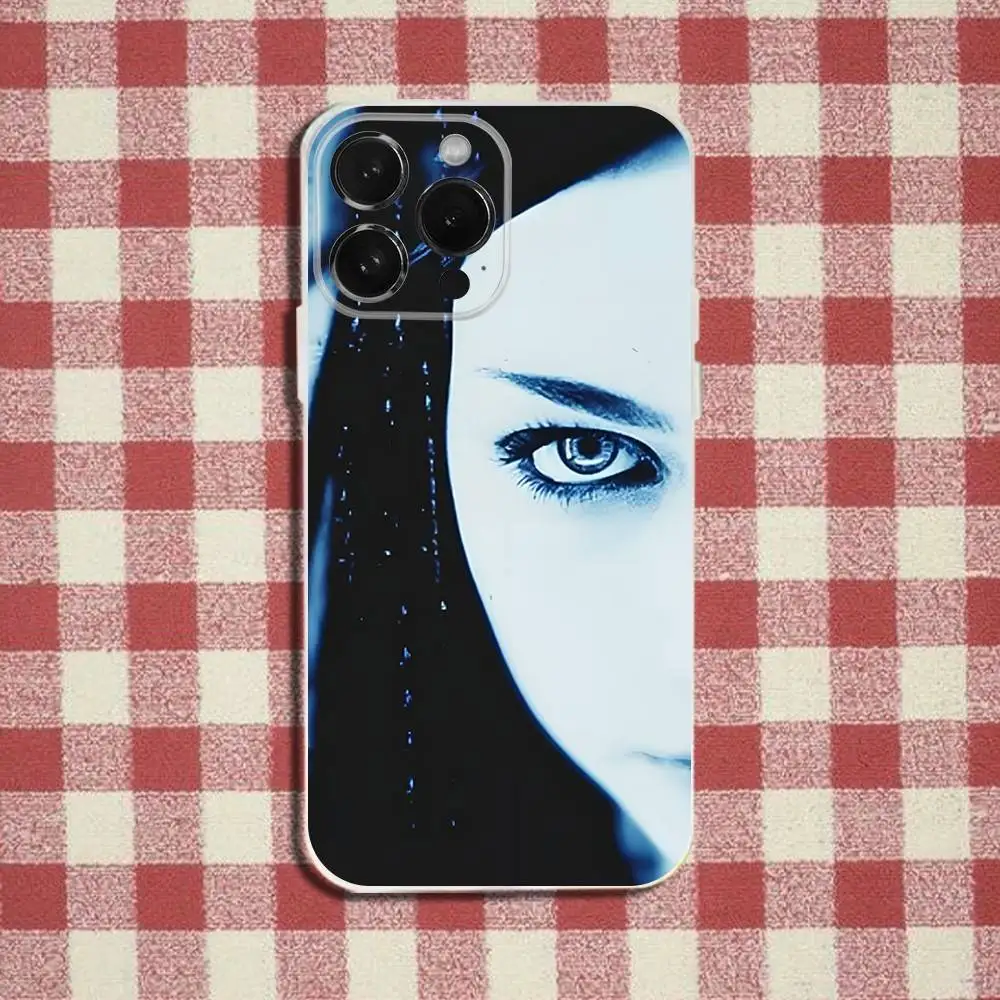 حافظة هاتف Evanescence Amy Lee لهاتف iPhone 16,15,14,13,12,11 Pro,Max,Plus,X,XS,XR,SE,سيليكون شفاف صغير ناعم