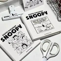 New Kawaii Cute Snoopy Diary Grid Thickened Notebook Student Notebook Hand Ledger Cartoon Ins Birthday Gifts Girlfriend Gifts