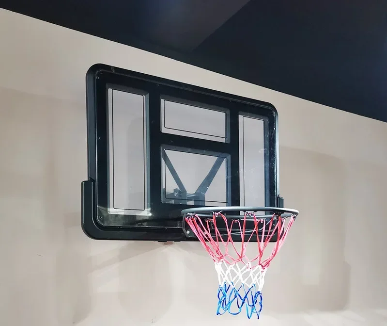 กระดานหลังบาสเก็ตบอลติดผนังพร้อมชุดโครงห่วง Pro ชุดบาสเก็ตบอลมินิในร่มแบบห่วงเหนือประตู