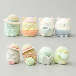 8Pcs/set Kawaii Sumikko Gurashi Mini Action Figures Cute Ornaments Cake Decoration Dolls Adorable Hobby Toys Children Xmas Gift