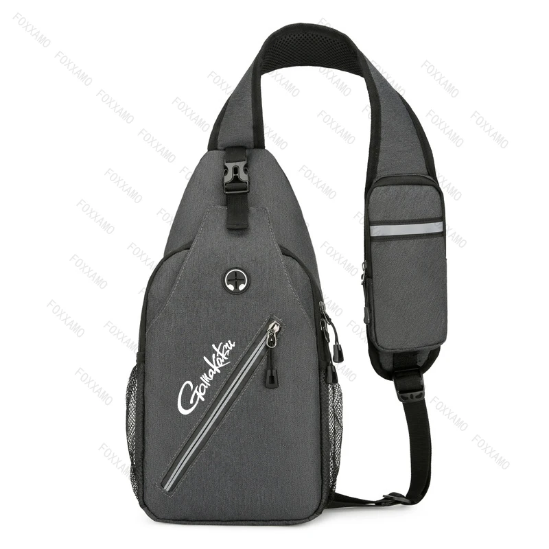 Fishing Trendy and Fashionable Chest Bag Multifunctional Mobile Men Mobile Phone Bag Travel Strap Chest Bag Diagonal Cross Bags