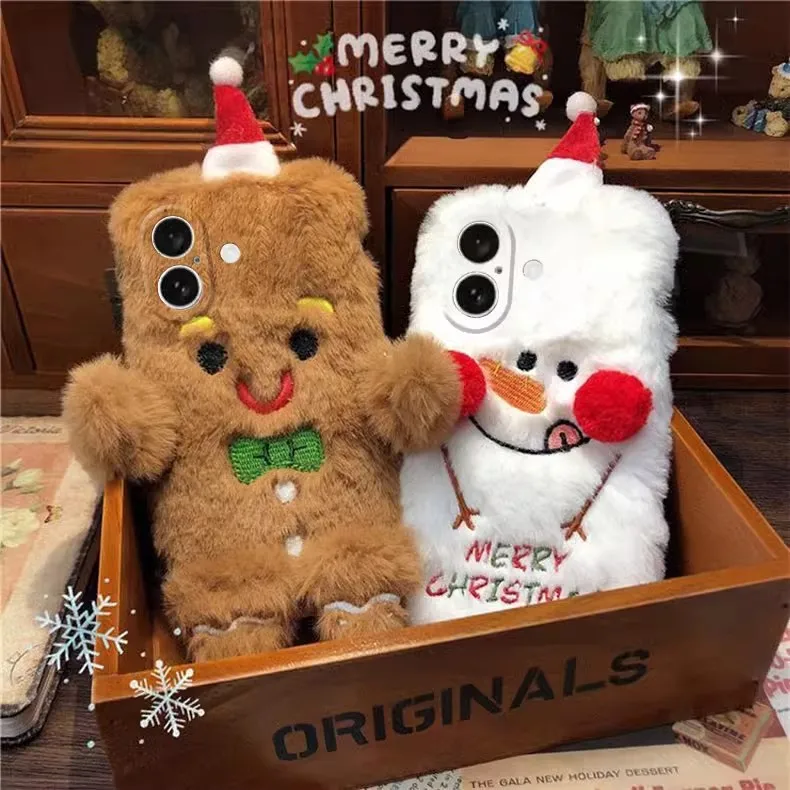 

New Original Soft Christmas Snowman Phone Case Suitable For Iphone 7 Winter Cartoon Phone Protection Case Couple Christmas Gift
