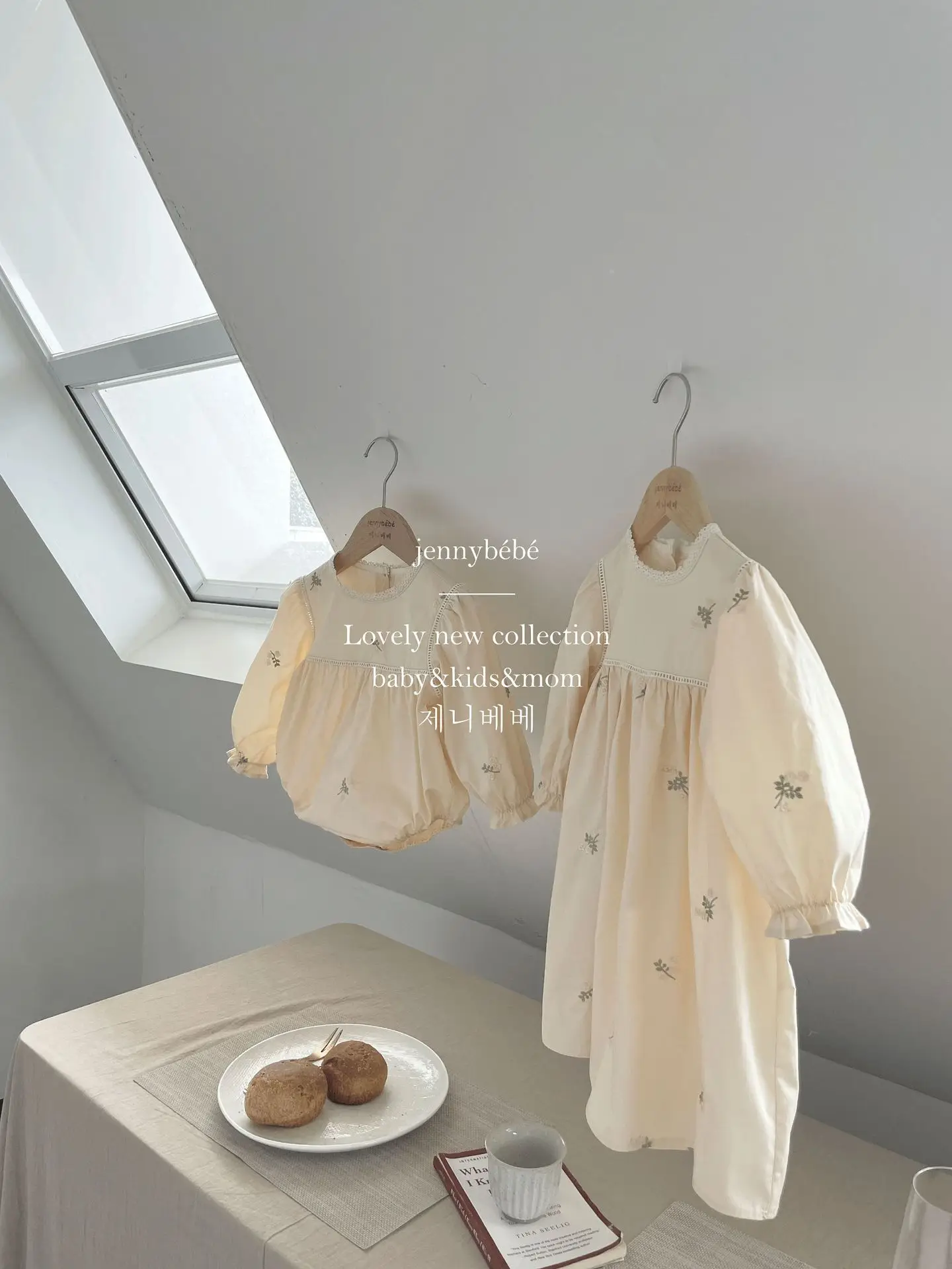 Spring Autumn Shirt Cute Cotton Elegant Dress Baby Girl Floral Romper Mother Daughter Matching Sisters Look Clothes