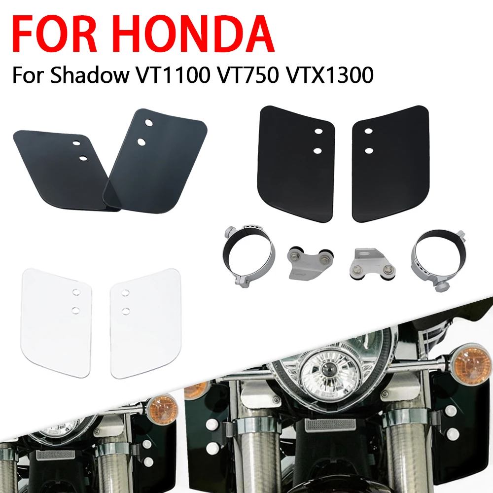 

Front Fork Wind Deflectors Fit For Honda Shadow VT1300 For Kawasaki Volcano Classic VN1500 For Yamaha V-Star XV950 Accessories