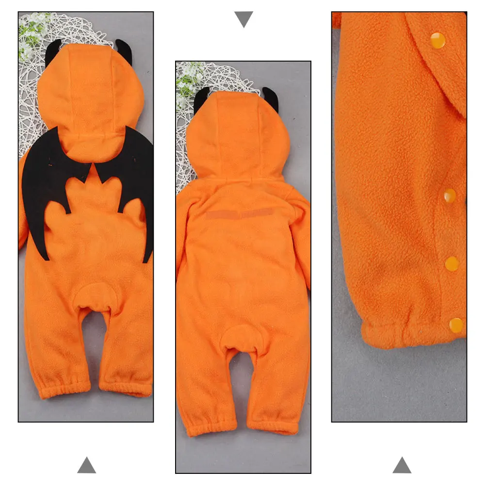 

Pumpkin Onesie Kids Rompers Halloween Costume Infant Jumpsuit Toddler Party Premium Material Comfortable Floor Walking