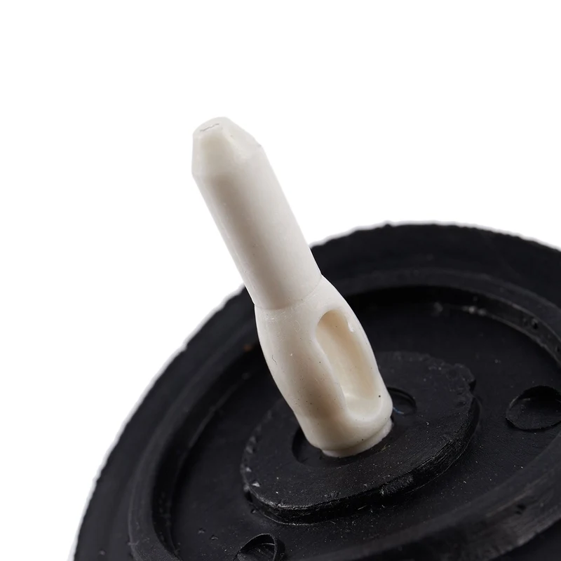 Tapón de residuos de alimentos, colador de drenaje de fregadero con bloqueo giratorio de 3,1 "de diámetro, plástico blanco y negro