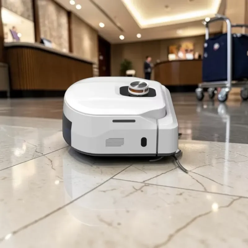 Hotel cleaning 1.5L dust box capacity integrated commercial intelligent sweeping with WiFi and 4G