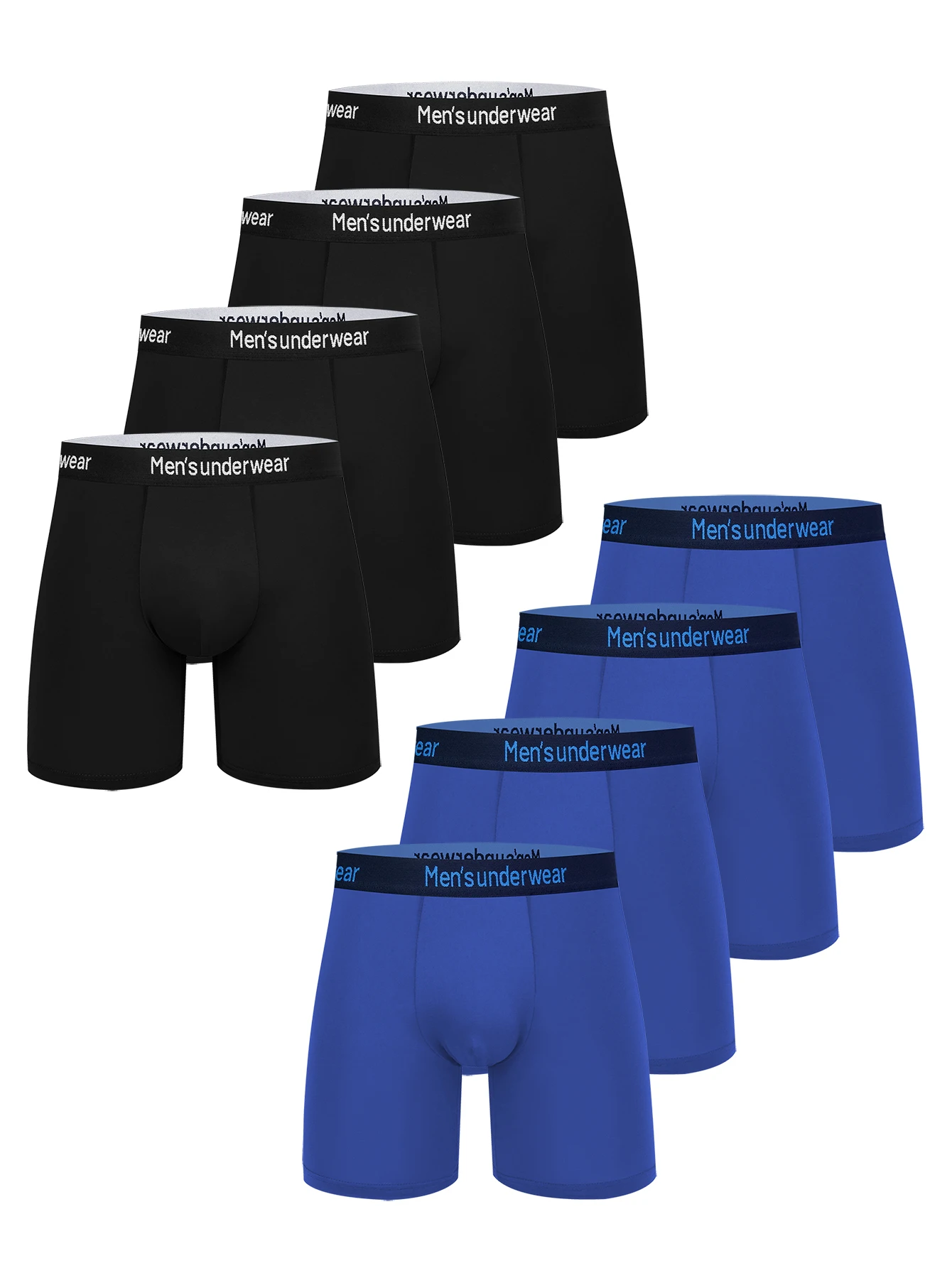 

8pcs Pure color Exercise Middle waist Boxers For Man Underwear Mens Boxer Shorts And Underpants Sexy Men's Letter belt Pantie