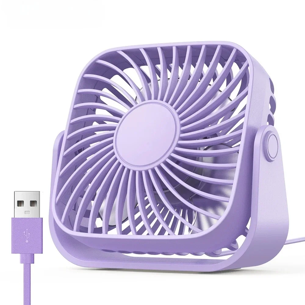 4Inch USB Mini Portable Fan for Camping,3 Speeds Quiet Desk Table Personal Fan,360°Adjustment Standing Fans for Room Home