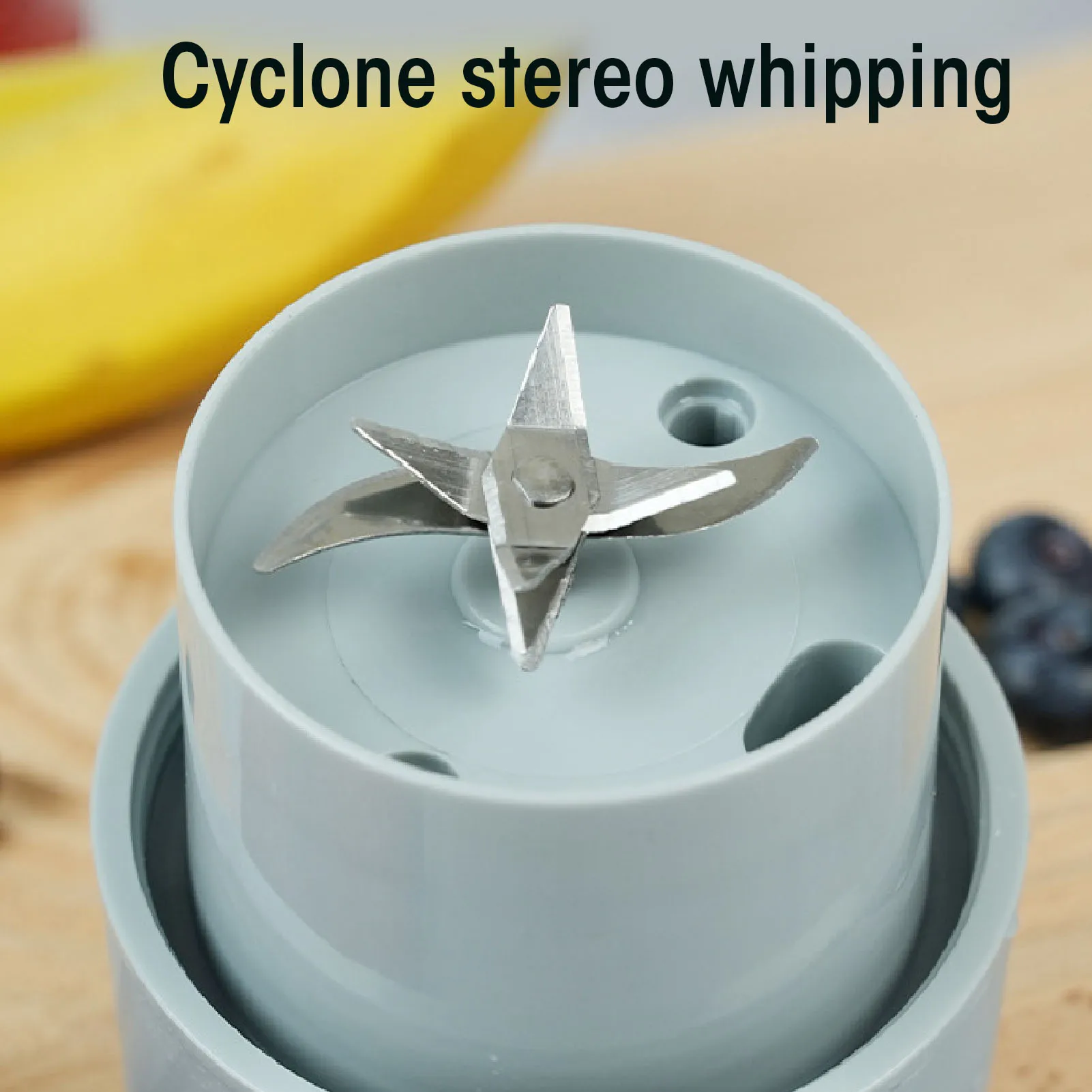 Miscelatore per succhi di frutta Sicurezza Multifunzionale Facile da pulire 10 lame Tazza per spremitura portatile Efficiente per viaggi succhi per la casa