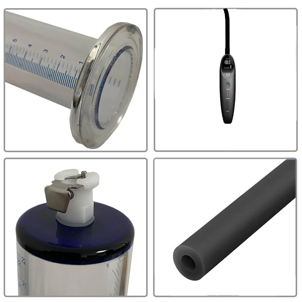1.5-2.5inch Acrylic Cylinder for Penis Pump Untapered 9Inch w/ Female Valve Enlargement, Penis Bigge Size Vacuum Pump/Manual view 6