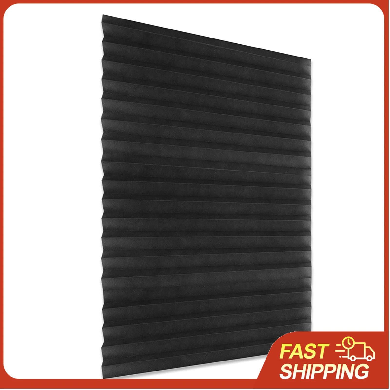 Blackout Pleated Window Shades Window Blind Blackout Light Block Cordless for Home Bedroom Office Use