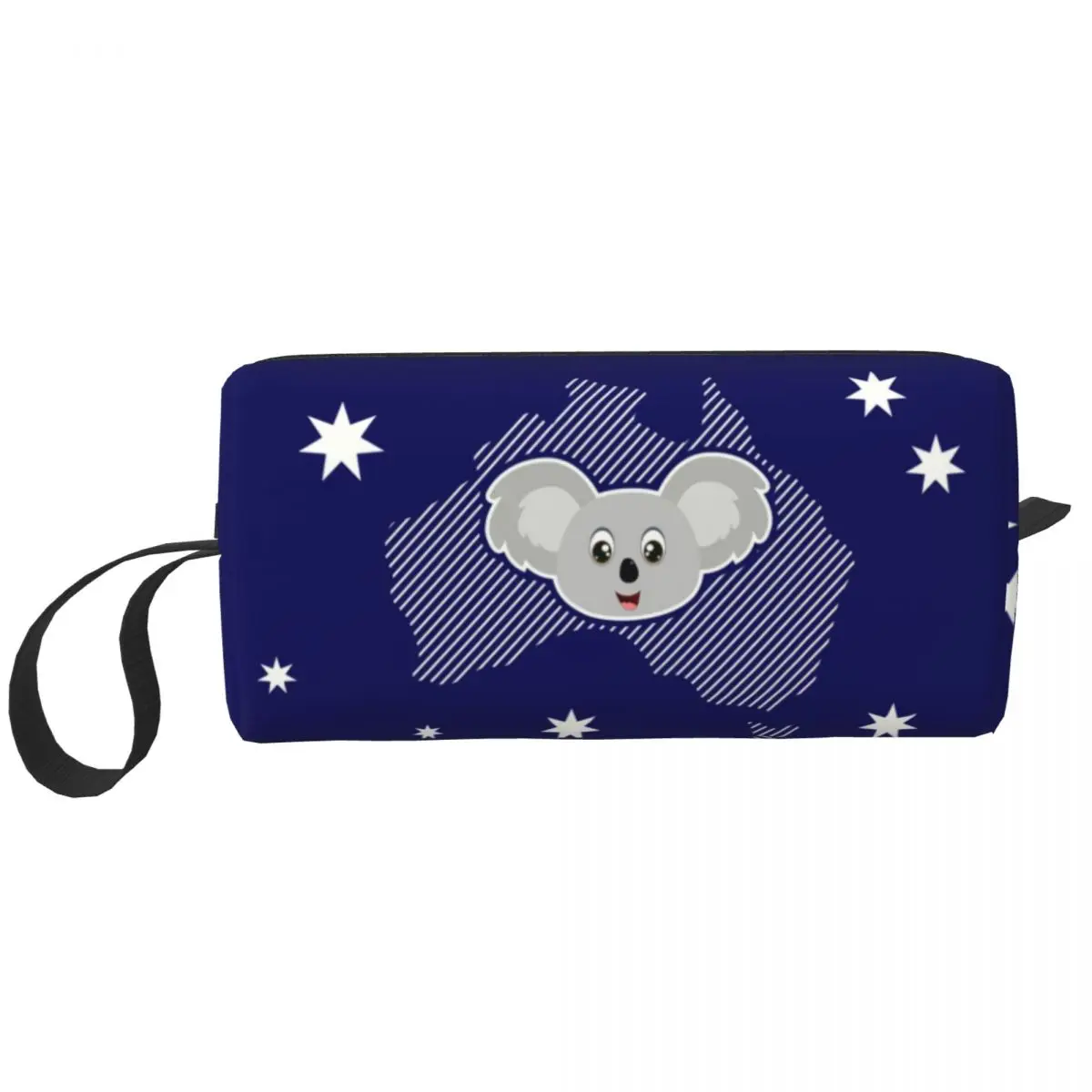 Travel Australian Map Koala Flag Toiletry Bag Kawaii Animal Bear Makeup Cosmetic Organizer for Women Beauty Storage Dopp Kit Box