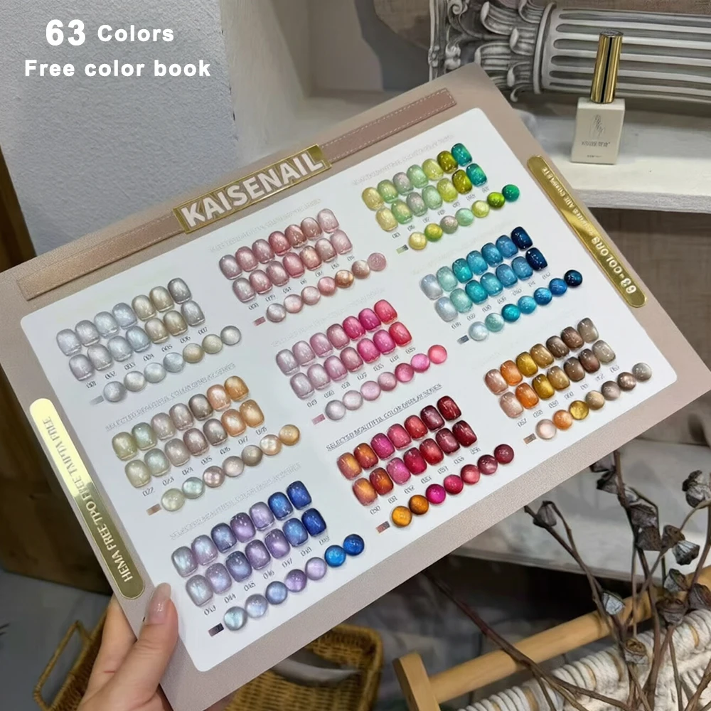 Conjunto de Esmaltes em Gel Olho de Gato de Alta Qualidade para Todas as Estações, Verniz Semipermanente UV, Gel Magnético para Unhas, Verniz para Nai