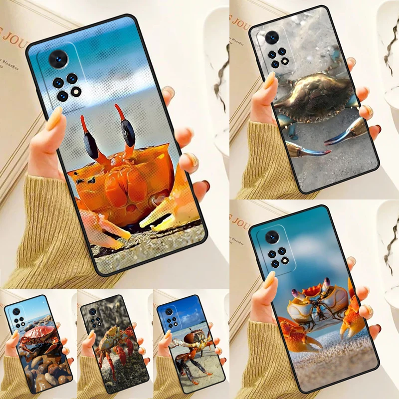 Aquatic Sea Crab Case For Samsung Galaxy S24 Plus S23 S20 S21FE Lite S22 Ultra Note 20 S8 S9 S10 Phone Coque