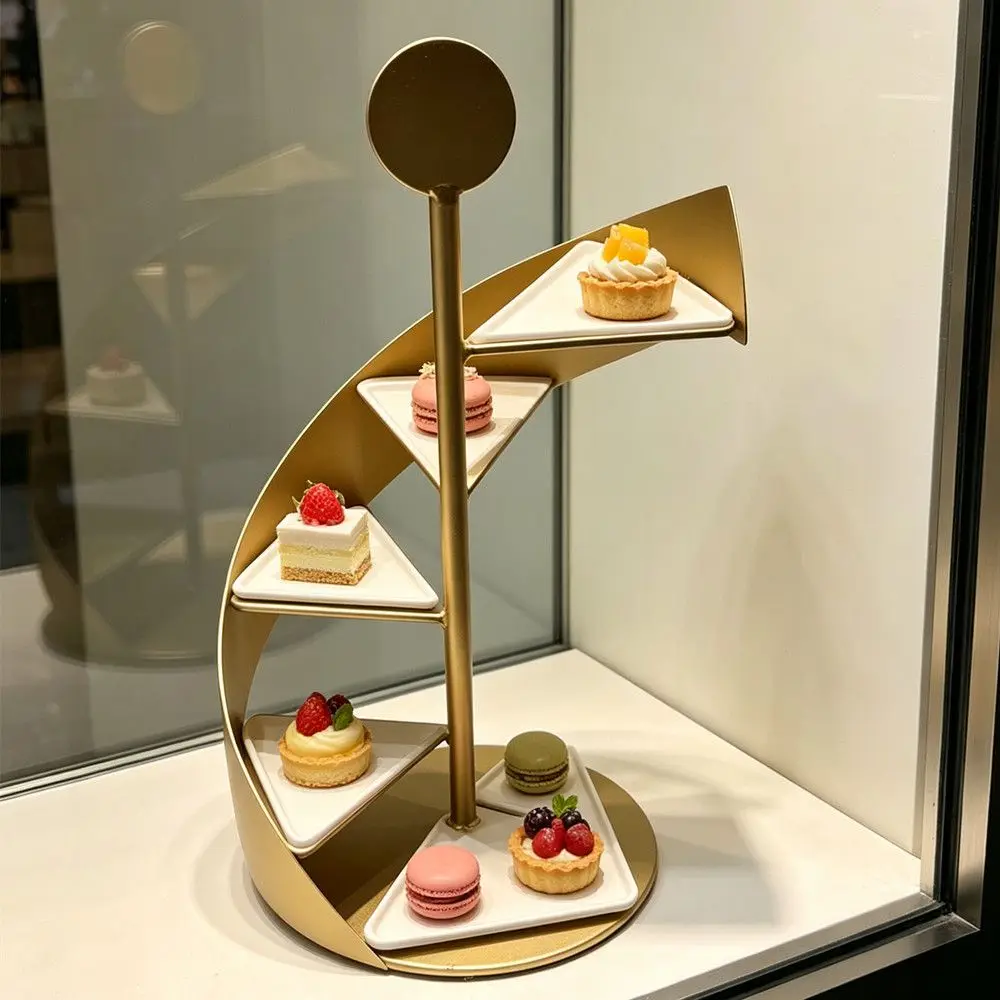 Wrought iron dessert display stand, high value, multi-layer texture, exquisite table setting atmosphere, multi-functional simple