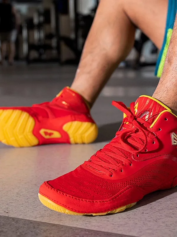 Hot-selling New 2025 Arrival: Lightweight, Durable, High-Quality Professional Anti-Slip Wrestling Training Shoes & Boxing Shoes