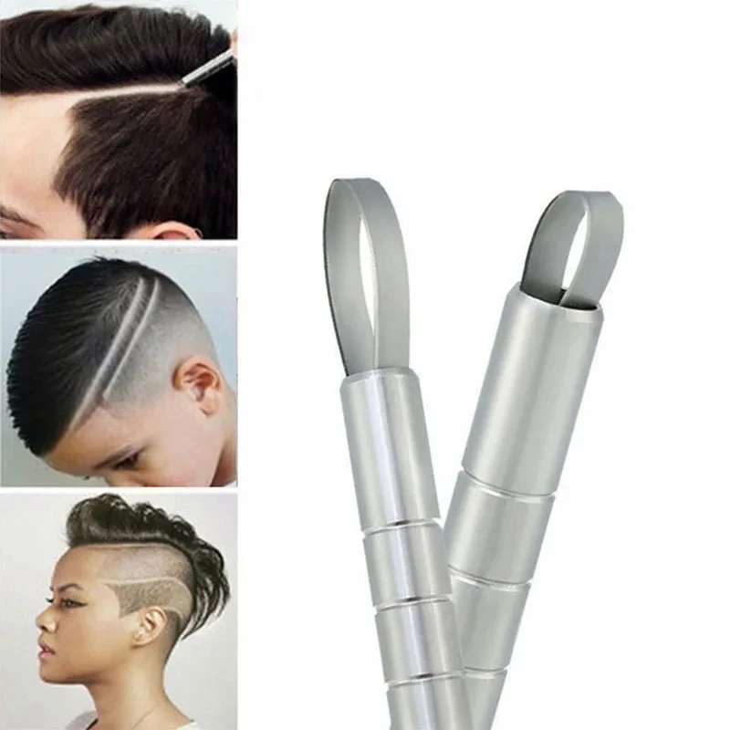 Heißer Frisur Gravierten Kugelschreiber + 10Pcs Blades Professional Hair Trimmer Haar Styling Augenbrauen Rasieren Salon DIY Frisur Zubehör