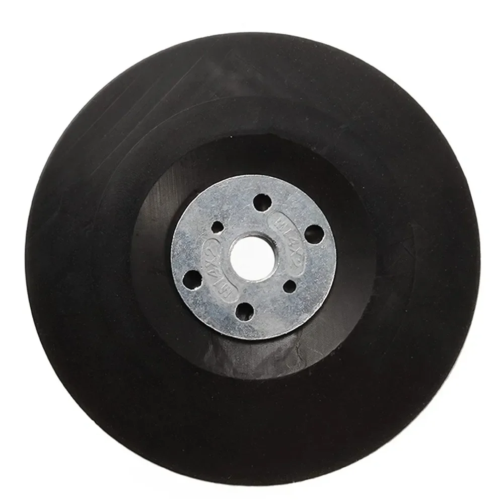 5inch 125mm Backing Pad Disc Backing Pad Tool 125mm Resin Fibre Discs With Lock Nut Thread Durable For Angle Grinder Sander