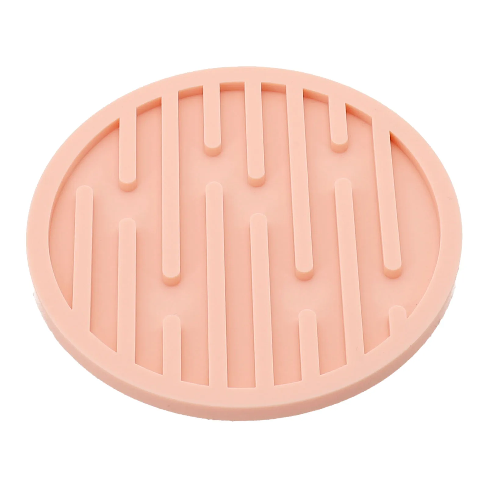 Drink Coffee Mug Coasters Convenient Easy To Clean Effective Water Drainage Features Non Slip Striped Draining Version