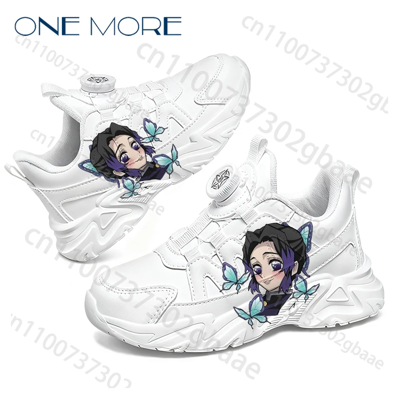 Kochou Shinobu Girls Youth Kids Sports Shoes Campus Fashion Print Design Thick Sole Arch Support Lightweight Board Shoes
