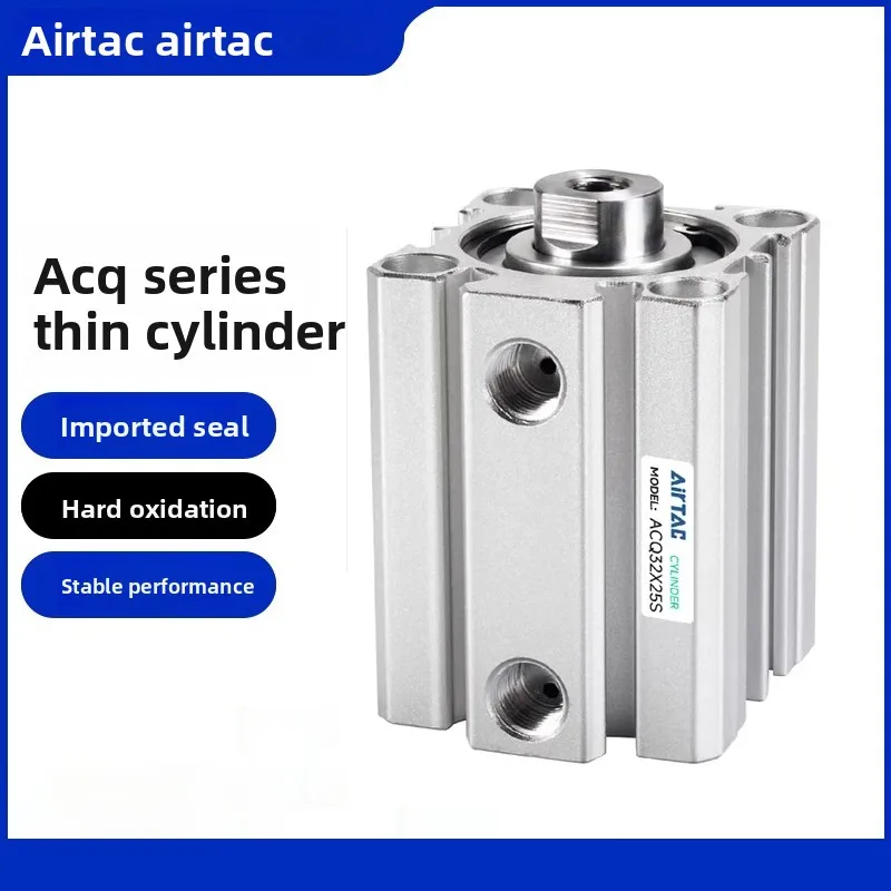 

AIRTAC CylinderACQ12 16 20 25 Stroke 5 10 15 20 25 30 35 40 45 50 60 70 75 80 90 100mm Original Pneumatic Compact Double Acting