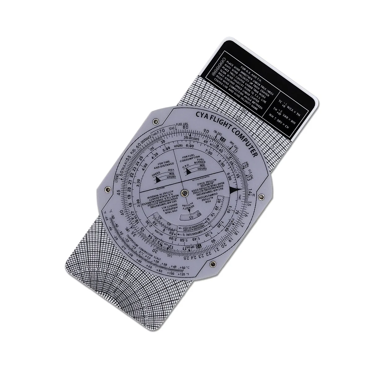 E6B Flight Computer Aviation Plotter Circular Slide Rule Used in Aviation Flight Training Pilot Training, Internships