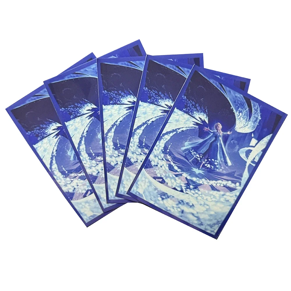 Lorcana Elsa Let It Go Funda para tarjetas Protectores para tarjetas comerciales de tamaño estándar Funda transparente para carpeta MTG/OPCG/PKM 66x91 mm