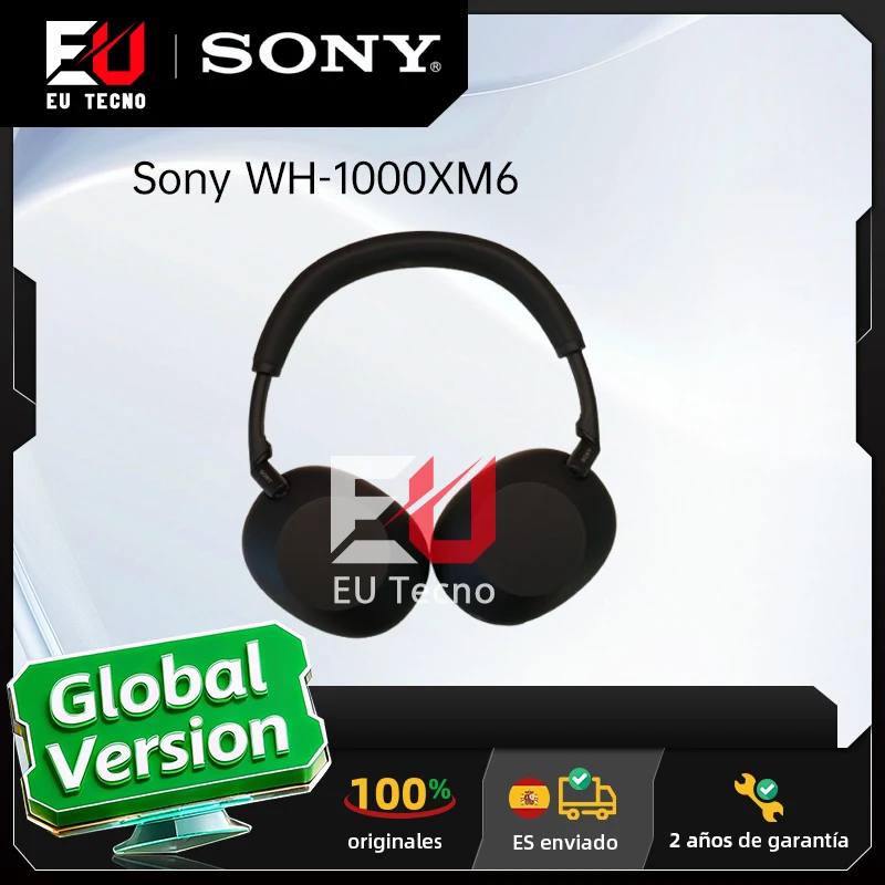 Immagine di Cuffie wireless Sony WH-1000XM6 con cancellazione del rumore HD Processore di cancellazione del rumore QN3 12 microfoni 30 ore di autonomia della batteria