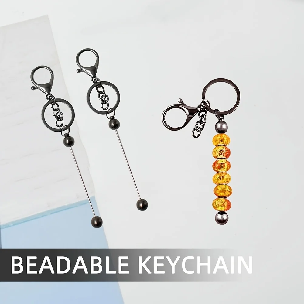 15 pièces de pendentifs décoratifs pour sacs, kit de porte-clés vierges exquis, breloques pour sacs à dos, pour la création de petits cadeaux, avec tiges de connexion