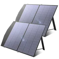 Foldable and Portable Solar Panel 100 / 200W Solar Battery Charger，Outdoor Emergency Backup Power for Powerstation
