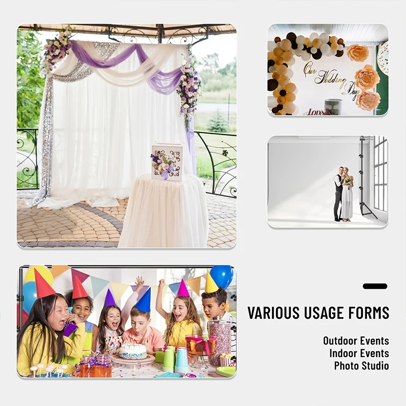 8.5X10ft Photo Background Stand Kit Adjustable Background Stand System Kit with Carry Case Suitable for Photography Video Studio