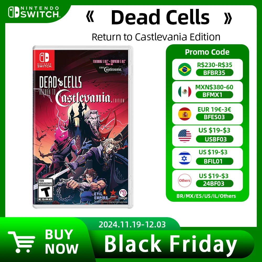 Nintendo Switch Game Deals - Dead Cells Return to Castlevania - 100% Original Physical Game Card Adventure Genre for Switch OLED