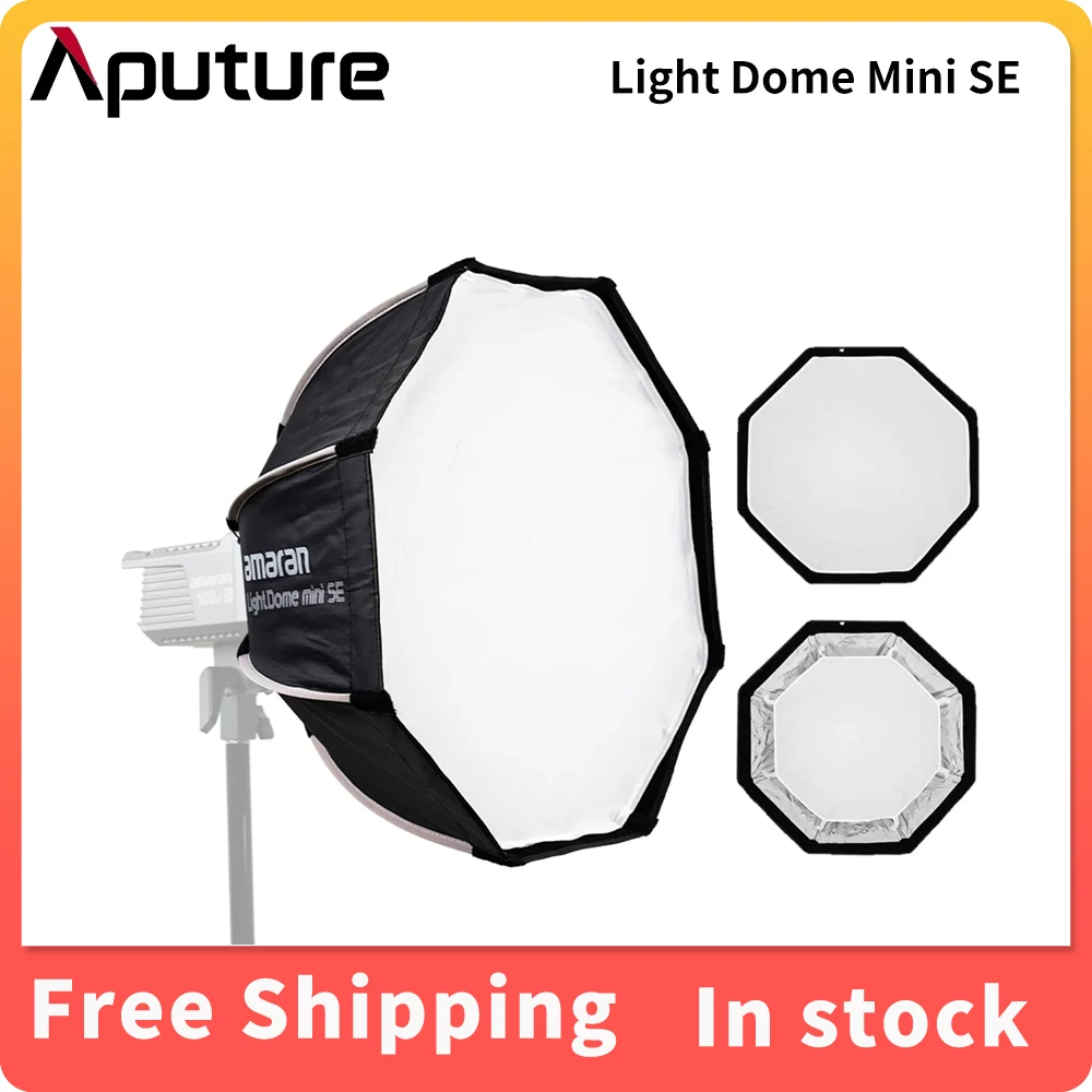 

Aputure Light Dome Mini SE Lightweight Portable Quickly Deployed Softbox Bowen Mount for Amaran cob60 100d/x 200d/x 150c 300c