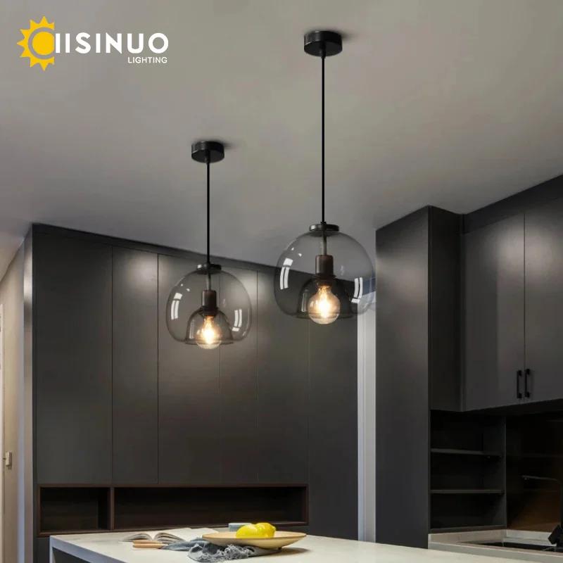 Minimalist Glass 3-Light Pendant Lamp Luxury Designer Adjustable Ceiling Light for Home Dining Table Bar Kitchen Lighting Fixtur