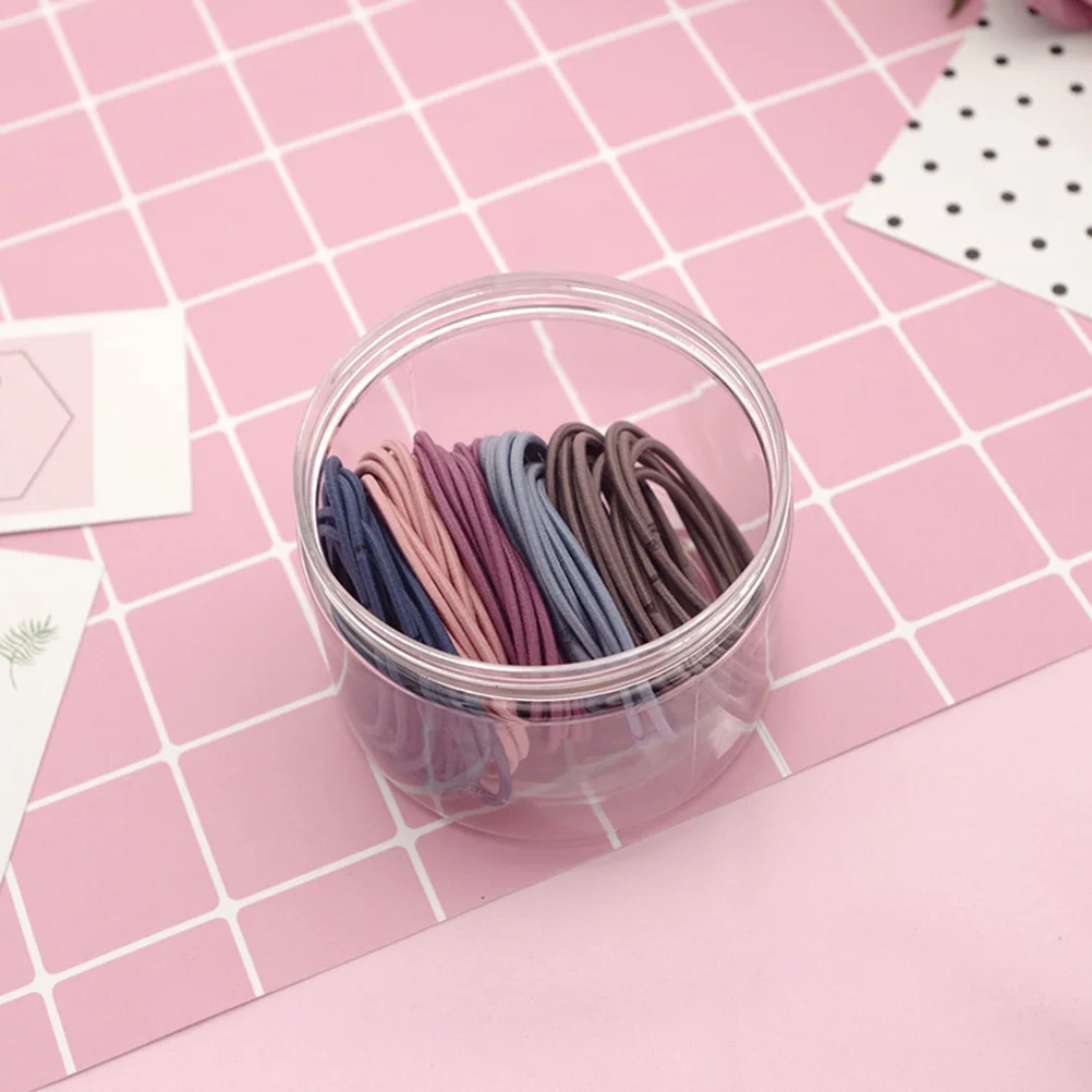 

100pcs High Elastic Hair Tie Seamless Women Girls Ponytail Holder Stretch Hair Ring for Daily Wear Great Gift
