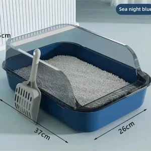 Kitty sandbox cat sandbox semi-fucking splash cat tray cat toilet cleaning basin supplies pet toilet kitten tray bedpan 8 Main Sales Sand Box - №8