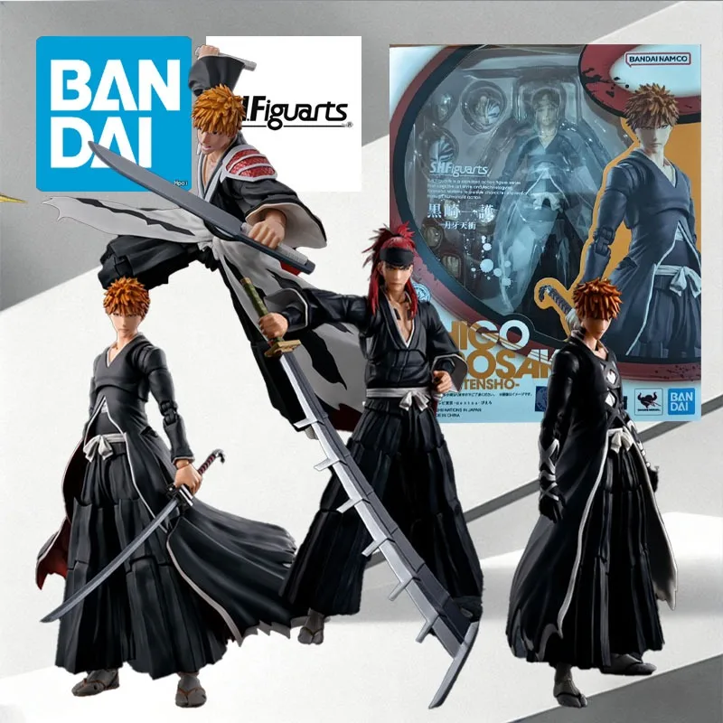 Figura de Acción Bandai SHF Bleach Ichigo Kurosaki Renji Abarai, Articulaciones Móviles, Modelo Coleccionable, Juguete de Anime, Regalo, Adorno de Escritorio