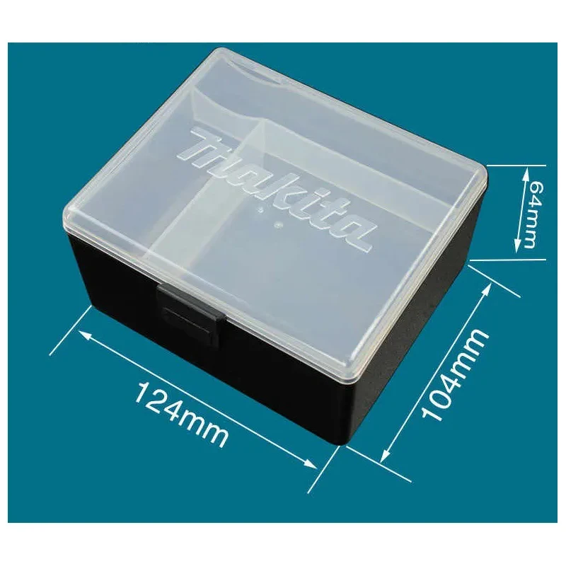 Makita 824781-0 Plastic Empty Box Drill Bit Screw Parts Partition Multifunctional Portable Mini Portable Tool Case Storage Kit