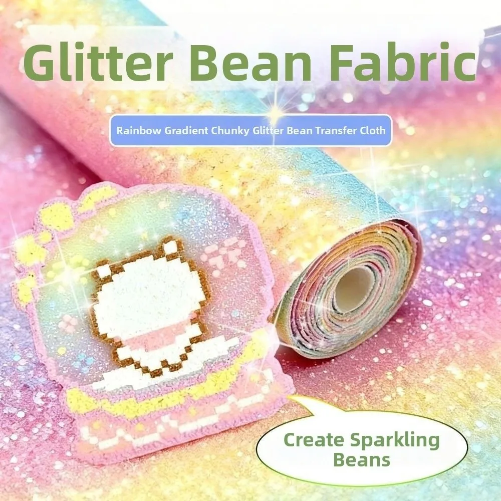 5/10Pcs Fuse Beads Rainbow Glitter Baking Cloth Shining DIY Melting Beads Baking Cloth Non Stick Heatproof Heat Press Paper