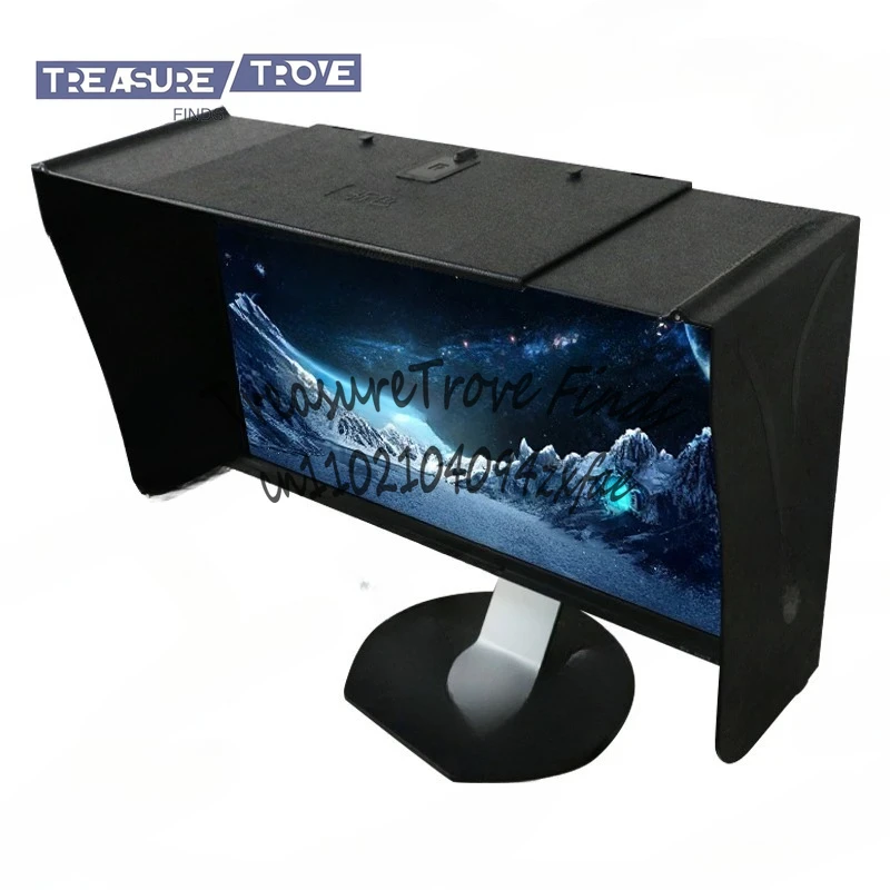 

Computer Monitor Hood Desktop 17-27-Inch 41-71cm Width Sun Visor Printing And Repairing Design