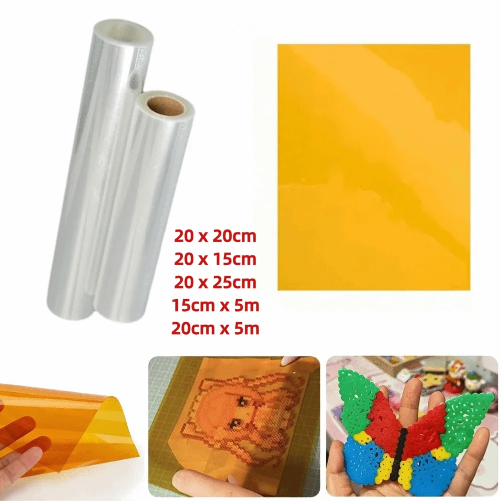 1/10Pcs Handmade Hama Beads Ironing Paper Heat Resistant Reusable Ironing Film Sheet Toy Accessories Iron-on Mat Fuse Bead Film