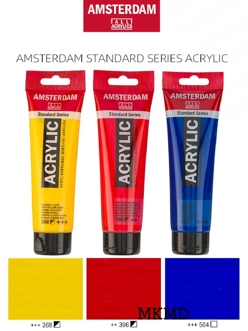 

TALENS Import AMSTERDAM STANDARD SERIES Acrylic Professional 120Ml is suitable for any surface propylene of objects