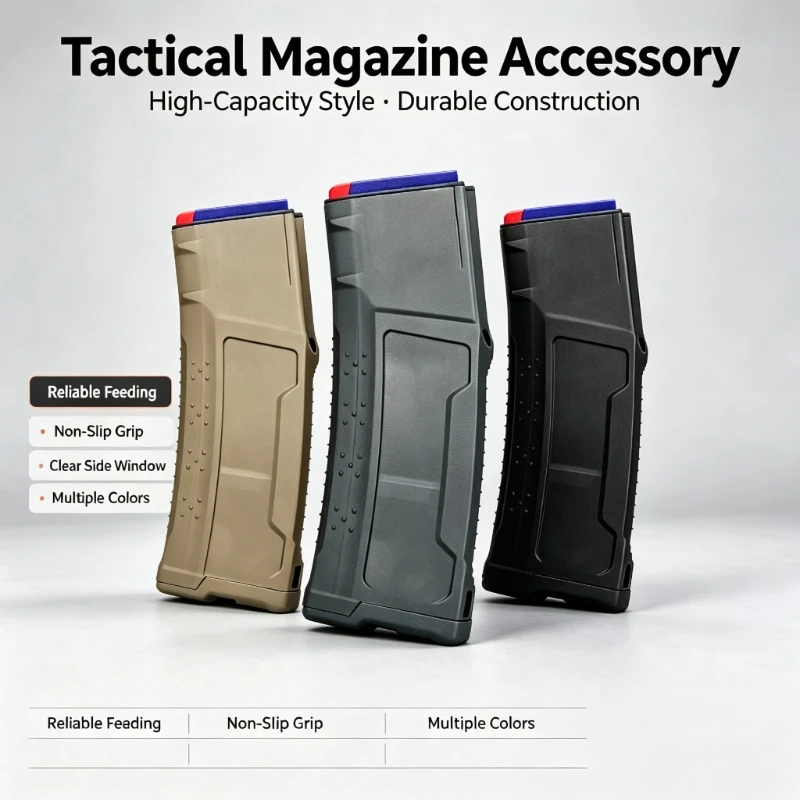 Transparent View Nylon Feed Storage Clip Dual Color M4 AR Gel Blaster Cosplay Model DIY Refit Upgrade Component
