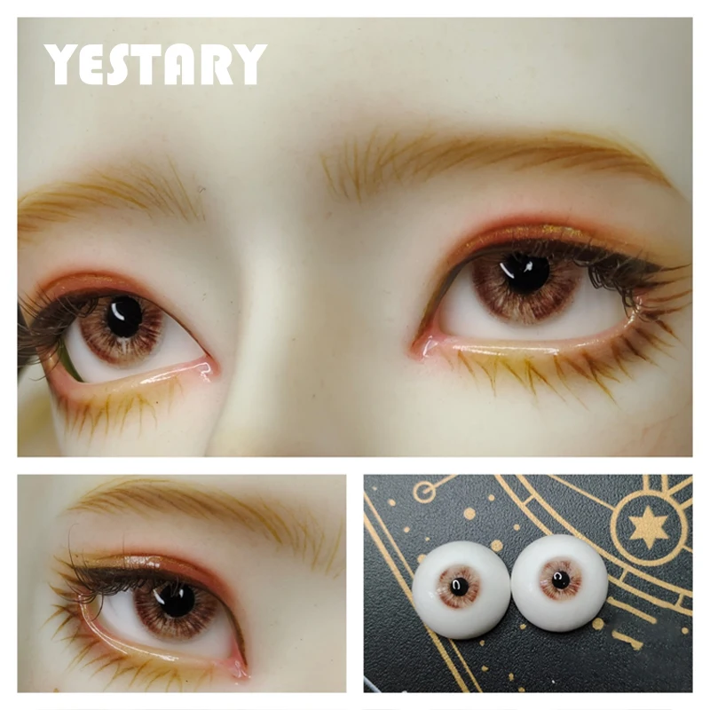 

YESTARY News BJD Doll Accessories Eyes For Toys 12/14/16/18MM Colored DIY Resin Eyes Toy 1/3 1/4 1/6 Plaster BJD Dolls Eyes Toys