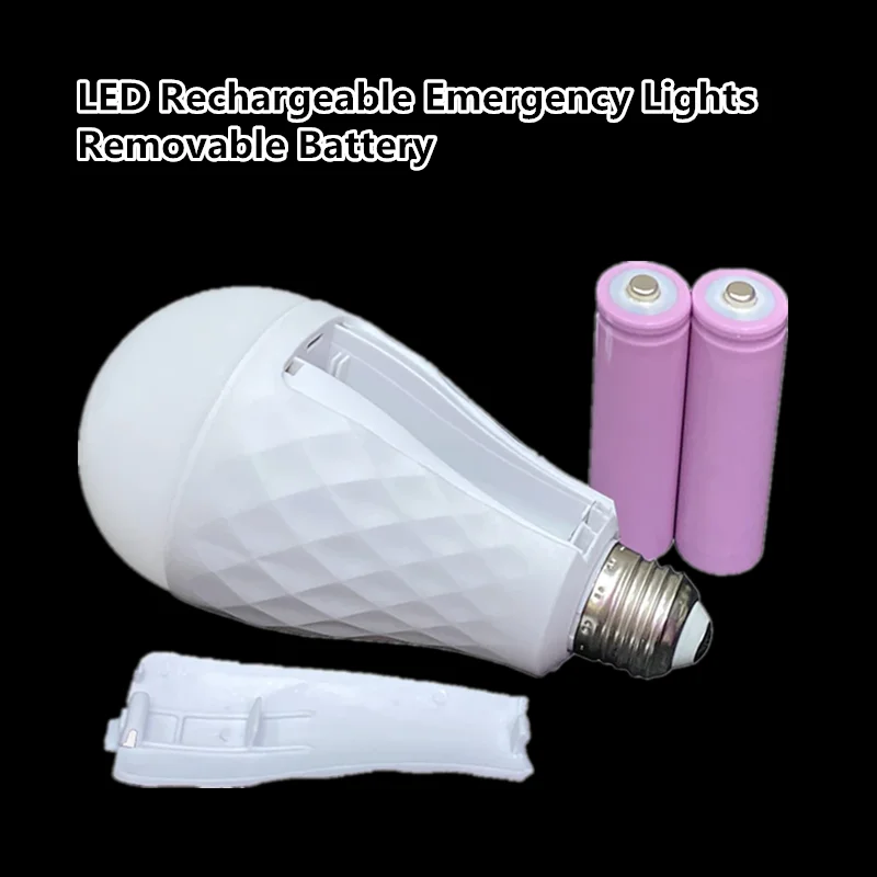 

LED Light Bulb Energy Efficient Rechargeable Light Bulbs Emergency LED Light Bulb Detachable Bulbs E27 Standard Base 85V-265V