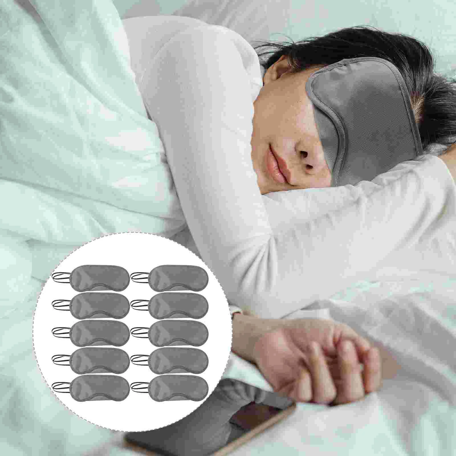 Masque de sommeil pour femme, couvre-yeux, lunettes, bandeaux, utilisation de nuances, jeux de fête, 10 pièces