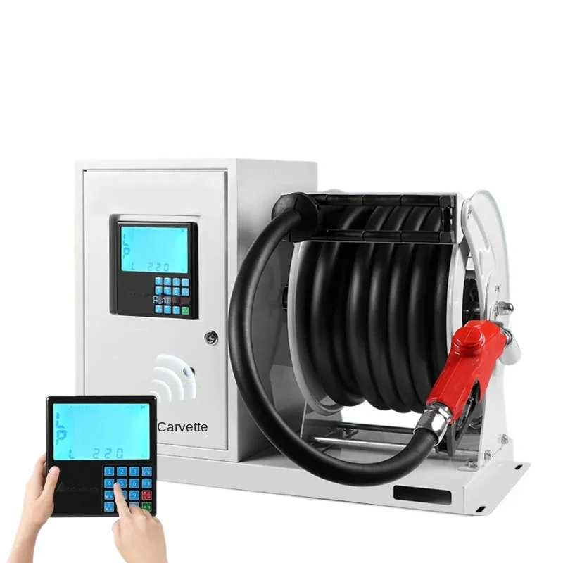 

Tanker 12v24v220v vehicle-mounted large-flow explosion-proof oil pump flat remote control refueling pump.