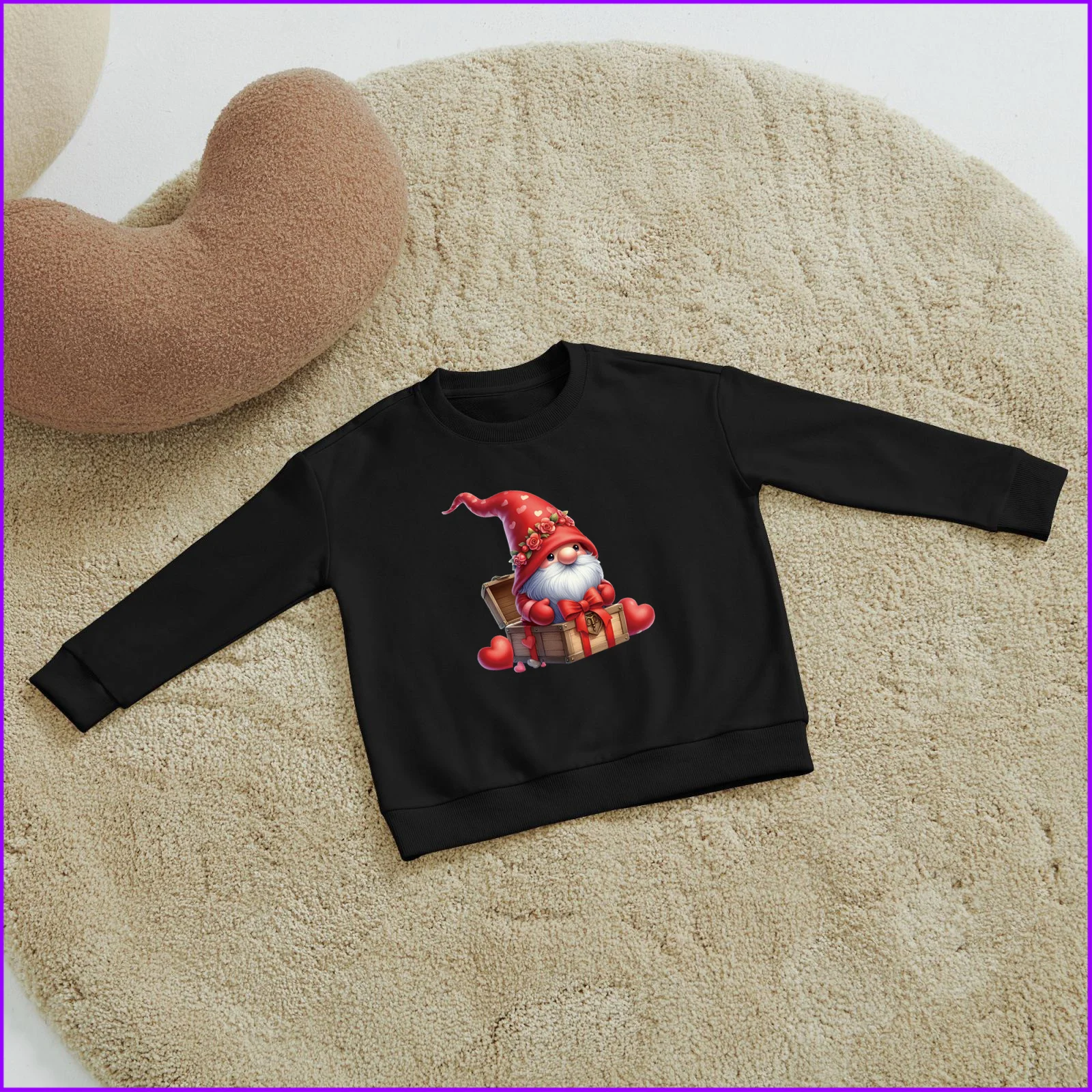 Christmas Love Gnome Valentine'S Day Wedding Girlfriends Gift Sjb51 Kids Boys Girls Hoodies Sweatshirts Tops Teen Clothes Rainbo