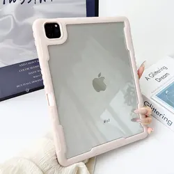 Shockproof Case for iPad Pro 12.9 11 10 Air Mini 6 5 4 3 2 1 9.7 10.5 10.9 Cover Clear Acrylic Back with Pen Slot Tablet Shell